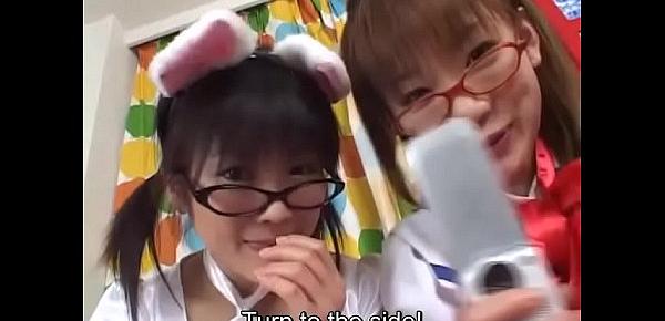  Subtitled Japanese cosplay virtual masturbation support